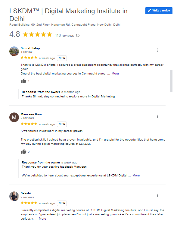 LSKDM Google review 